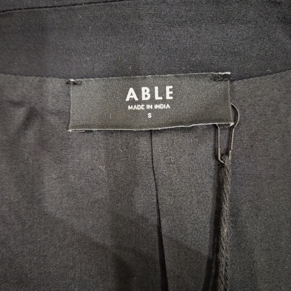 ABLE New Micah Drapey Black Blazer Size S - Picture 9 of 15